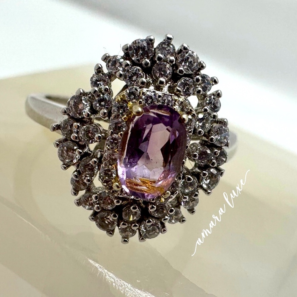 Amethyst Adjustable Ring - image 1